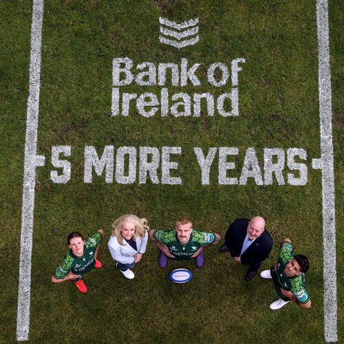 🚨 Bank of Ireland today announced a five-year extension of its partnership with  Connacht Rugby to run until 2028.

The Bank has an association with the province dating back to 2018, and today’s announcement reaffirms the Bank’s commitment to the game.

The enhanced partnership agreement, building on the recently announced national partnership with the Irish Rugby Football Union, will see Bank of Ireland extend its support for both the Connacht Men’s and Women’s teams, as well as a range of grassroots competitions across the various age grade competitions in Connacht.

The new agreement represents the most comprehensive partnership of Men’s and Women’s sport in Ireland, representing a significant investment by the Bank in ensuring that rugby continues to thrive all over the island of Ireland. It will see Bank of Ireland deepen its support for Connacht Rugby and the other provinces at all levels of the game.

It is further strengthened by the Bank’s ongoing commitment to the growth of domestic rugby competitions including the Connacht Men’s and Women’s League, Cup and Plate competitions. Underage rugby is a key feature of this agreement with Bank of Ireland continuing to support the Boys’ and Girls’ Cup competitions across a range of age grades which will continue to make a positive contribution to sporting communities in Connacht.

#ConnachtRugby | #NeverStopCompeting